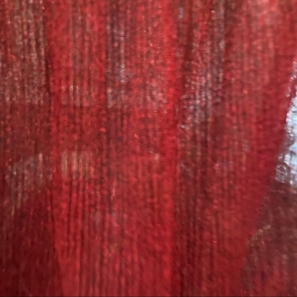 Clé luv Women's Metallic Red Top Large - Picture 5 of 7